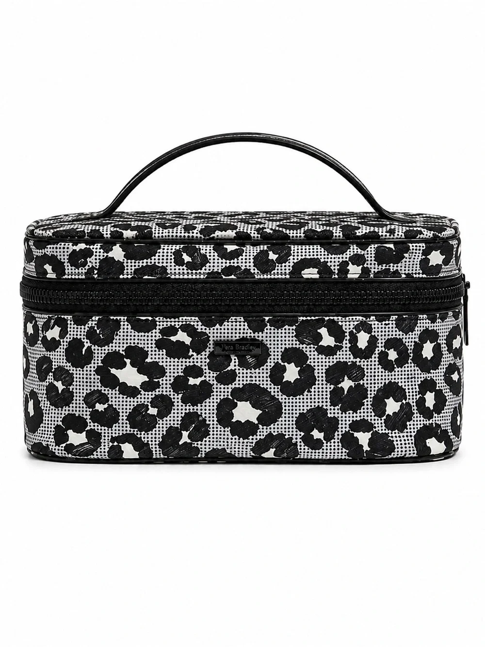 Maison Scotch / Scotch & Soda Black/Gray and White Leopard Cosmetic Case